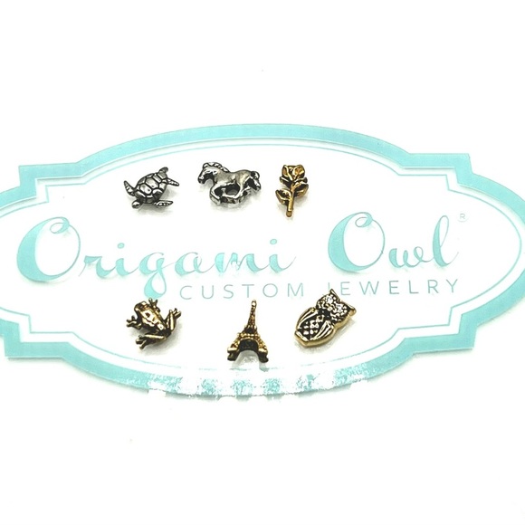 Origami Owl Authentic Silver Charm Bracelet Charms - Picture 1 of 1
